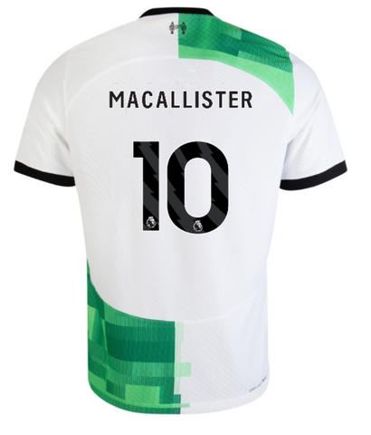 Liverpool 2023/24 Away White Nike Jersey- Alexis Mac Allister