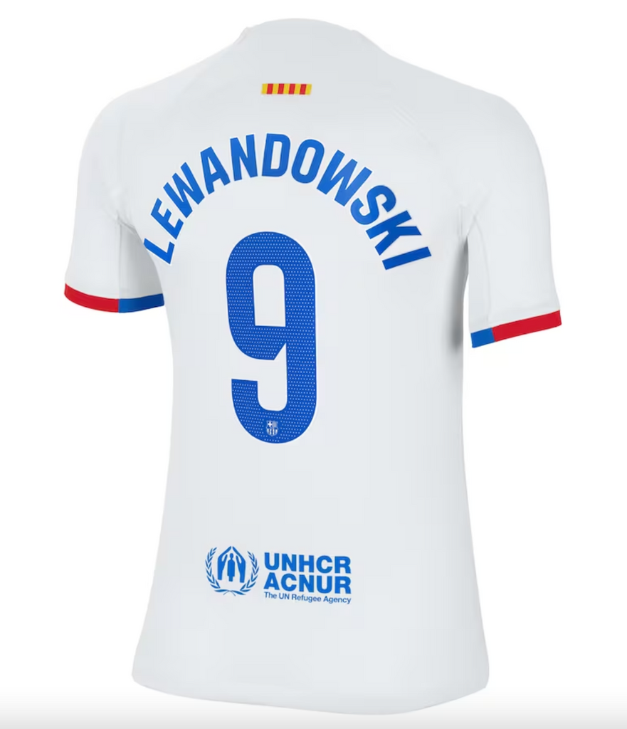 Barcelona white jersey on sale