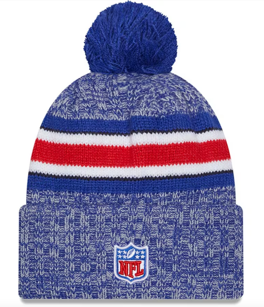 New Era Men's Buffalo Bills 2023 Sideline Blue Sport Knit Beanie