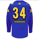 Auston Matthews 2024 NHL All-Star Game adidas drew house Primegreen Authentic Jersey - Blue