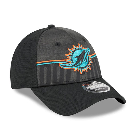 Miami Dolphins New Era 2023 NFL Training Camp 9FORTY Adjustable Hat - Black