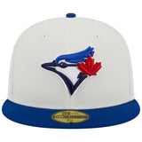 Toronto Blue Jays New Era Retro 59FIFTY Fitted Hat - Stone/Royal