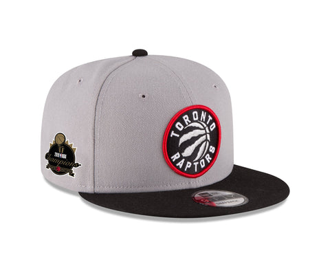 Men's Toronto Raptors New Era Two Tone 2019 NBA Champions Side Patch 9FIFTY Snapback Adjustable Hat