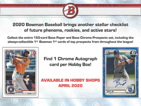 2020 Bowman Baseball Jumbo box
