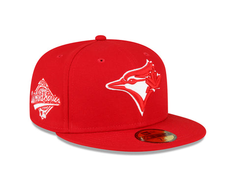Toronto Blue Jays New Era Red/White '93 World Series Side Patch 59FIFTY Fitted Hat
