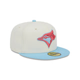 Toronto Blue Jays New Era Cream/Sky Blue Spring Color Two-Tone 59FIFTY Fitted Hat