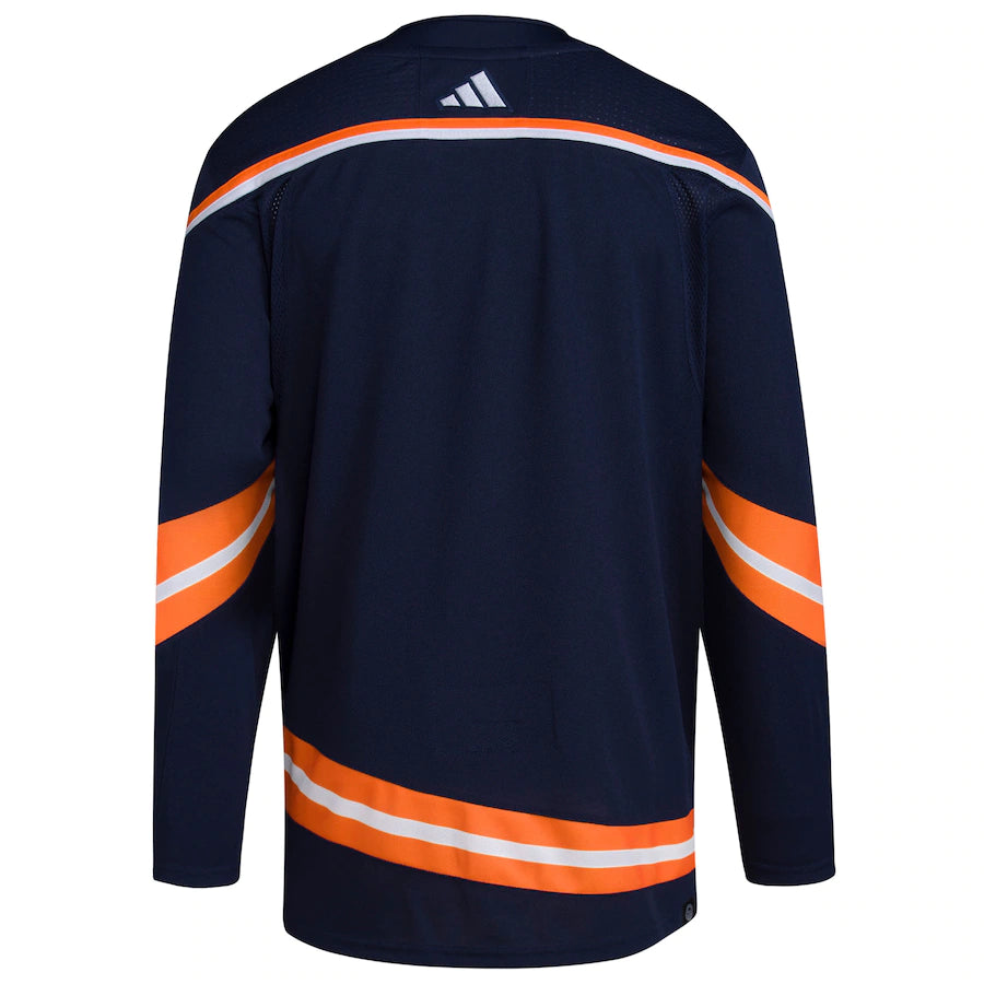 Edmonton Oilers adidas Reverse Retro 2.0 Authentic Blank Jersey - Navy