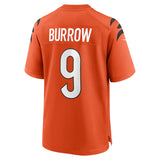 Joe Burrow Cincinnati Bengals Nike Game Jersey Orange