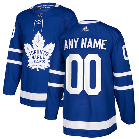 Toronto Maple Leafs Adidas Blue Home Jersey with custom Lettering