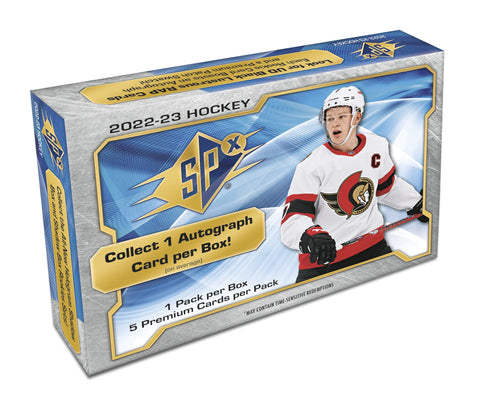 2022-23 Upper Deck SPX Hockey Hobby Box *Available In Store Only*