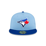 Toronto Blue Jays New Era 2024 Batting Practice 59FIFTY Fitted Hat - Light Blue