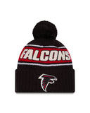 Atlanta Falcons New Era 2024 Sideline Cuffed Knit Hat With Pom