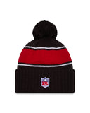 Atlanta Falcons New Era 2024 Sideline Cuffed Knit Hat With Pom