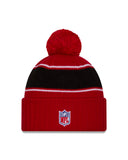 San Francisco 49ers New Era 2024 Sideline Cuffed Knit Hat With Pom