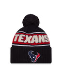 Houston Texans New Era 2024 Sideline Cuffed Knit Hat With Pom