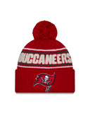 Tampa Bay Buccaneers New Era 2024 Sideline Cuffed Knit Hat With Pom