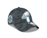 Philadelphia Eagles New Era 2024 Sideline 9FIFTY Stretch Snapback -Black