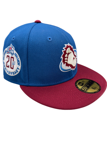 Colorado Avalanche New Era Vintage Seashore/Cardinal 59FIFTY Fitted Hat