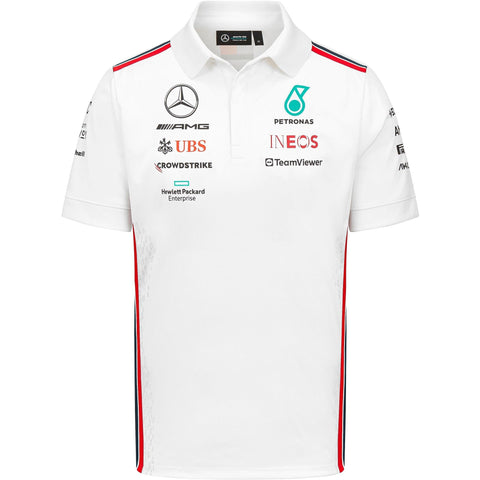 Mercedes AMG Petronas F1 2023 Men's Team Polo - White