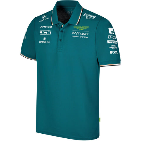 Aston Martin Cognizant F1 2023 Men's Team Polo Shirt