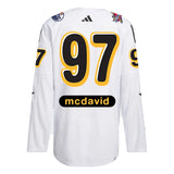 Connor McDavid 2024 NHL All-Star Game adidas drew house Primegreen Authentic Jersey - White