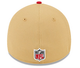 San Francisco 49ERS New Era 2023 Sideline 39THIRTY Flex Hat - Gold/Red