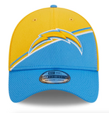 San Diego Chargers  New Era 2023 Sideline 39THIRTY Flex Hat - Gold/Sky Blue