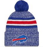 Buffalo Bills  New Era 2023 Sideline Cuffed Knit Hat With Pom -Blue