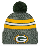 Green Bay Packsers New Era 2023 Sideline Cuffed Knit Hat With Pom
