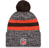 Cleveland Browns New Era 2023 Sideline Cuffed Knit Hat With Pom