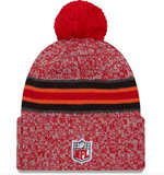 Tampa Bay Buccaneers New Era 2023 Sideline Cuffed Knit Hat With Pom