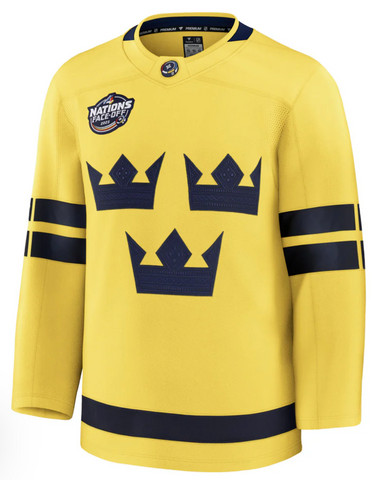 Sweden Fanatics 2025 4 Nations Face-Off Premium Jersey