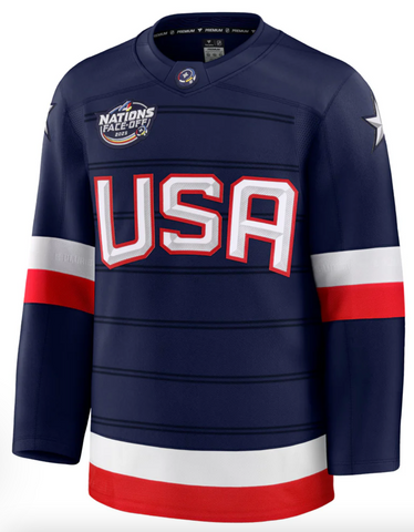 USA Fanatics 2025 4 Nations Face-Off Premium Jersey