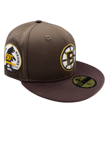 Boston Bruins New Era Vintage Walnut/Burnt Wood 59FIFTY Fitted Hat