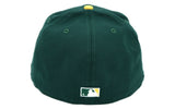 Oakland Athletics  New Era 2024 Script with Rickey Henderson Patch 59FIFTY Fitted Hat