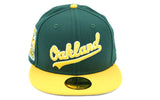 Oakland Athletics  New Era 2024 Script with Rickey Henderson Patch 59FIFTY Fitted Hat