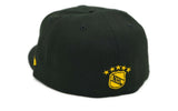 Boston Bruins New Era Vintage Black 80th Anniversary side patch 59FIFTY Fitted Hat