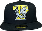Toronto Blue Jays New Era 2023 59FIFTY Fitted Hat -Cooperstown TBird Black/Yellow