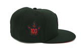 Toronto Maple Leafs New Era Black 100th Anniversary 59FIFTY Fitted Hat