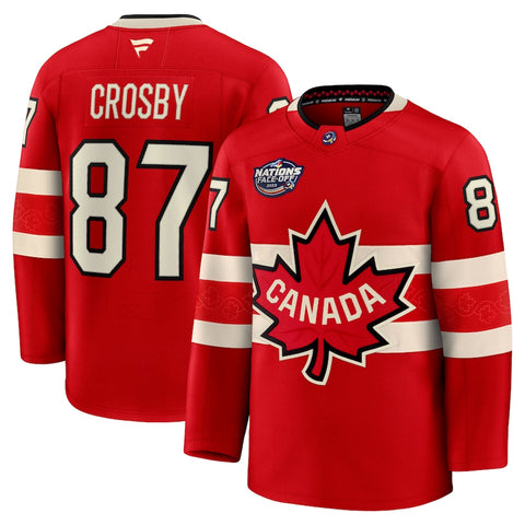 Sidney Crosby Canada Fanatics 2025 4 Nations Face-Off Premium Jersey