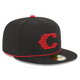Men's Cincinnati Reds New Era 2023 City Connect 59FIFTY Fitted Hat- Black