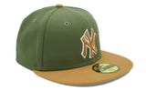 New York Yankees New Era Olive/Light Bronze Two Tone 59FIFTY Fitted Hat