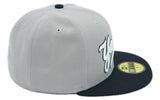 New York Yankees New Era Grey/Navy Two Tone Script 59FIFTY Fitted Hat