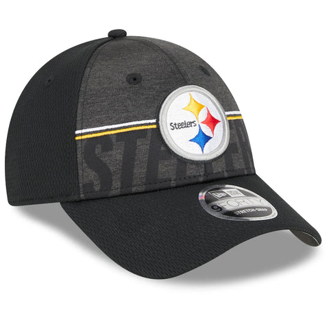 Pittsburgh Steelers New Era 2023 NFL Training Camp 9FORTY Adjustable Hat - Black