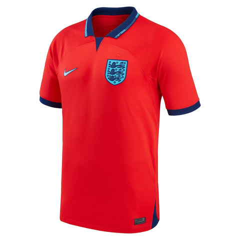 England Men's 2022 World Cup Away Red Nike Jersey