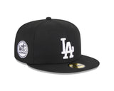 Los Angeles Dodgers New Era Black/White '80 All Star Game Side Patch 59FIFTY Fitted Hat