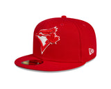 Toronto Blue Jays New Era Red/White '93 World Series Side Patch 59FIFTY Fitted Hat