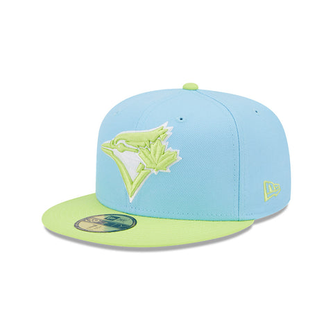 Toronto Blue Jays New Era Sky Blue/Lime Spring Color Two-Tone 59FIFTY Fitted Hat