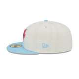 Toronto Blue Jays New Era Cream/Sky Blue Spring Color Two-Tone 59FIFTY Fitted Hat