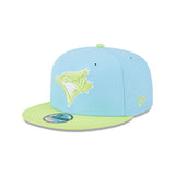 Toronto Blue Jays New Era Sky Blue/Lime Spring Color Two-Tone 9Fifty Snapback Hat